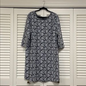 LOFT PLUS Floral Jacquard Shift Dress